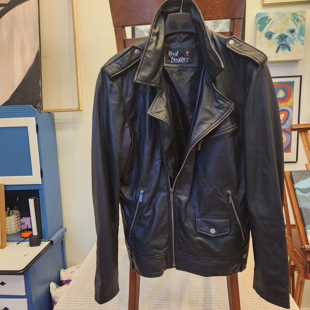 Genuine Leather Black Jacket